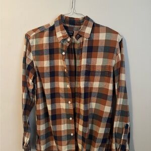 J. Crew Multicolor Checkered Button-Down Shirt